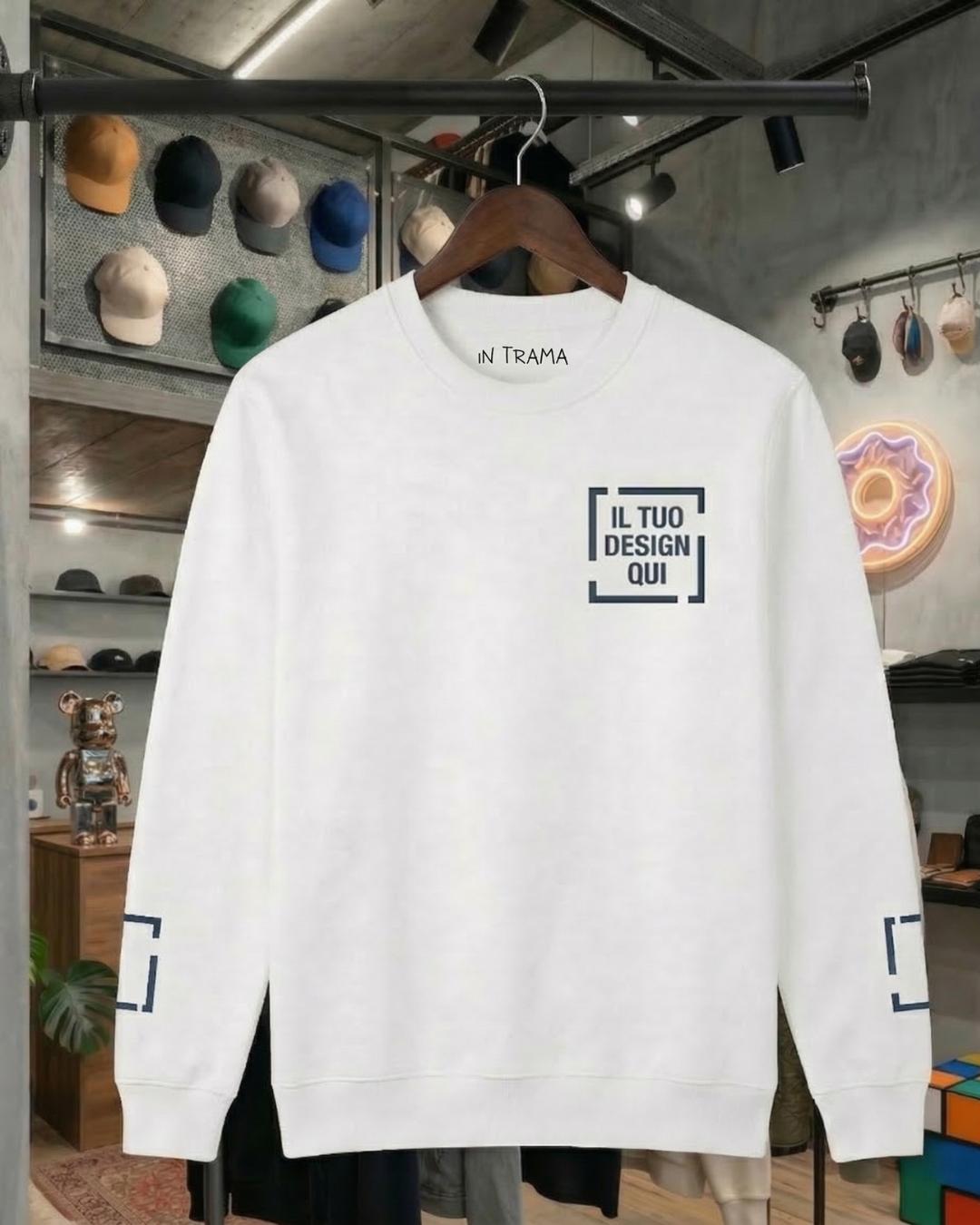 Felpa girocollo personalizzabile