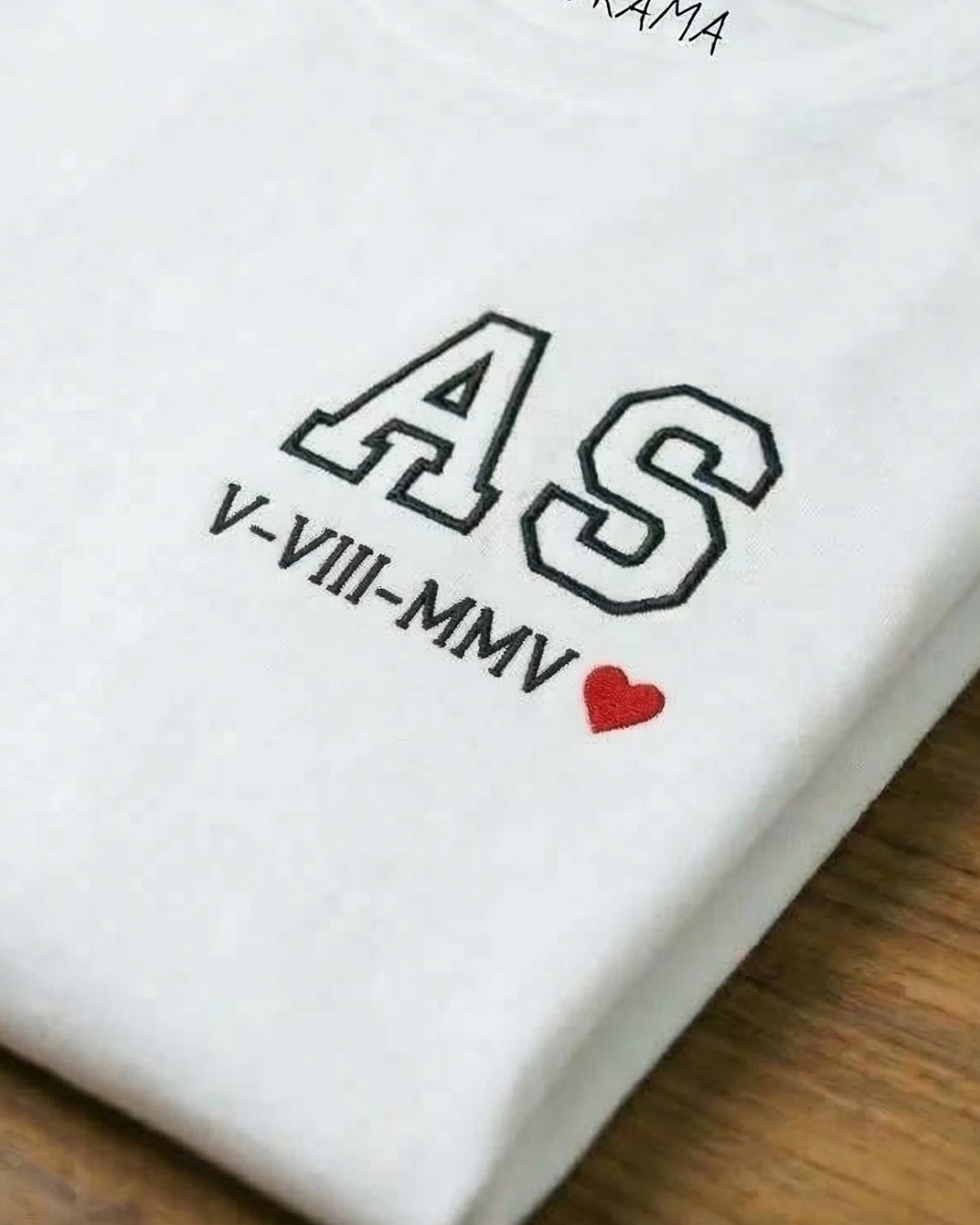 2 Lettere + 1 Data Romana con cuore